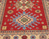 3x5 Red Kuba Afghan Hand Knotted Wool Area Rug